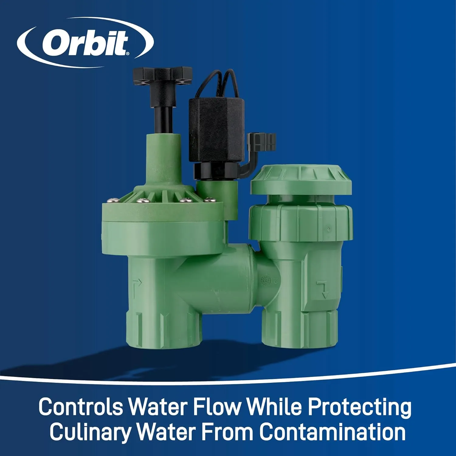 1-Pack Orbit 57623 3/4" FPT 100 Series Anti-Siphon Automatic Sprinkler Valve with Flow Control