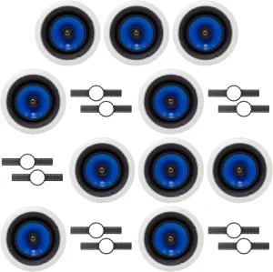 10 Legrand HT5650 5000 Series 6.5" in-Ceiling Speaker (Sold Individually)   Install KIT (PRE Construction Bracket)