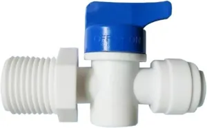 10pcs 1/4" Inline Quick Fitting,1/4" male thread Ball Valve Quick Fitting Connection Aquarium RO Water Filter Reverse Osmosis System
