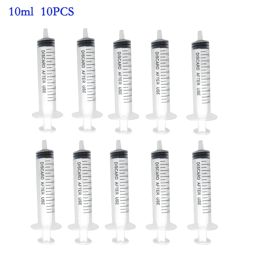 10pcs Plastic Syringe Set (1ml-10ml)