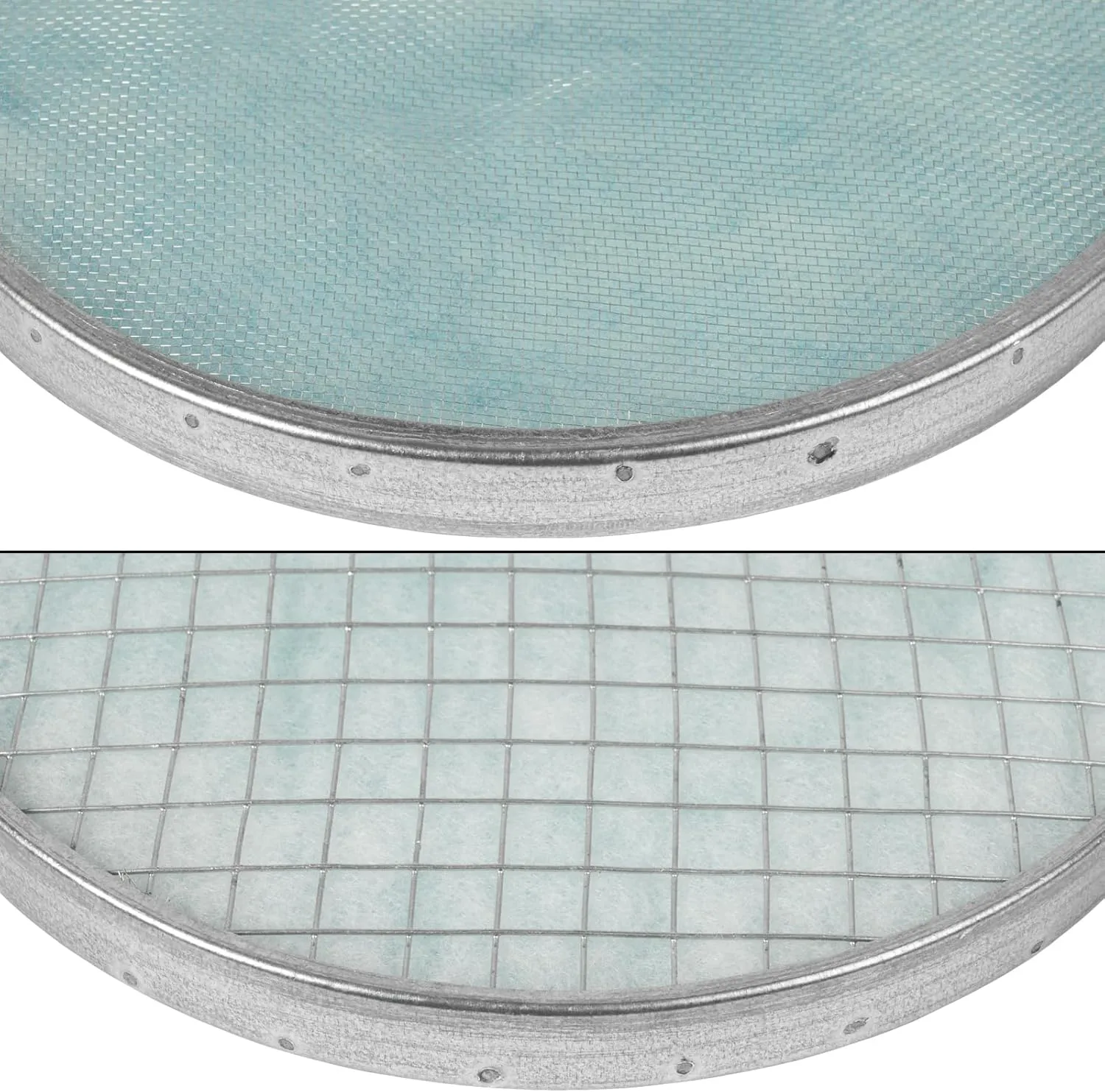 10" Inch Filter Replacement - Round Duct Filter System - G4 Class Filter and Mesh Screen - Dust Collection and Air Purification
