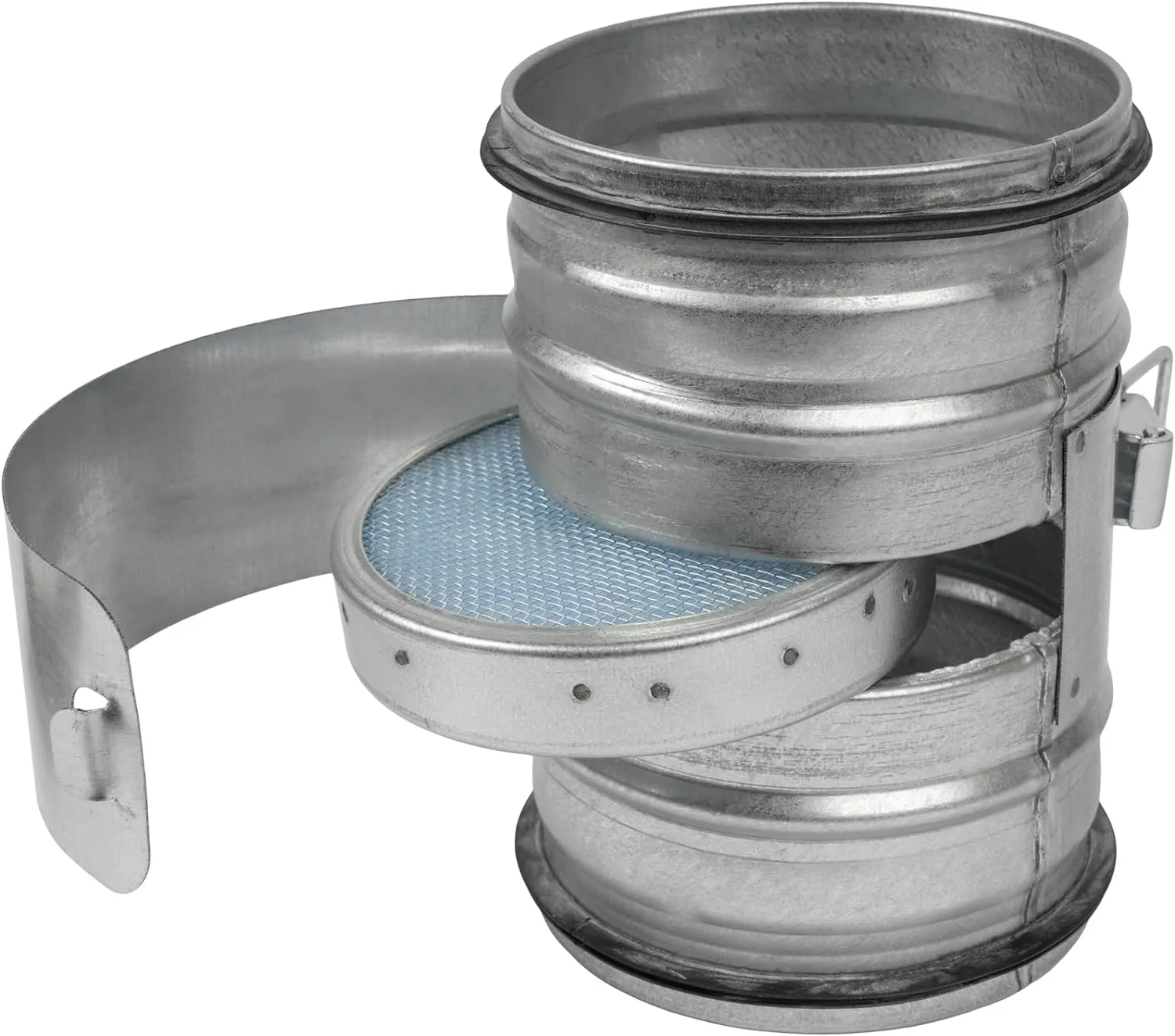 10" Inch Filter Replacement - Round Duct Filter System - G4 Class Filter and Mesh Screen - Dust Collection and Air Purification