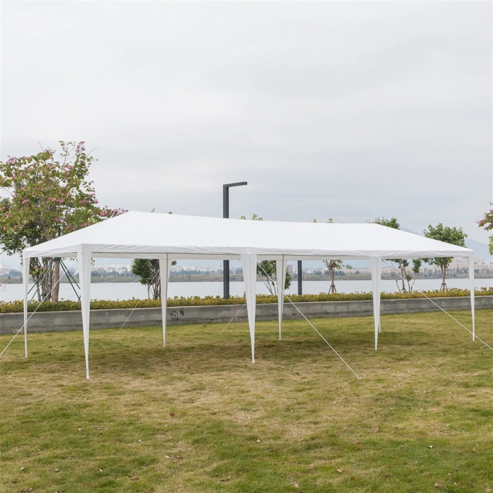 10'x30' Outdoor Canopy Party Wedding Tent, Sunshade Shelter, Outdoor Gazebo Pavilion with 5 Removable Sidewalls Upgraded Thicken Steel Tube