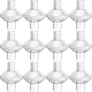 12-pack CPAP Inline Filter, Universal Inline CPAP Filter Compatible with BiPAP Machines ResMed,Dreamstation Standard, Any CACP Machine Size 22mm and 25mm Tube