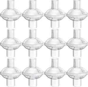 12 Pcs CPAP Inline Filters, Universal Inline CPAP Filter Compatible with BiPAP Machines ResMed, Dreamstation Standard, Any CACP Machine Size 22mm and 25mm Tube