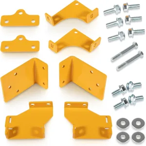 125255 Hydro Transmission Brackets Kit for Hustler Zero-Turn Mowers, New Upgraded Thicker Brackets and Hardware, OE Replacement Service Kit