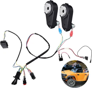 12v Replacement Parts for Kids Electric Power Ride on Toy Car, Wires, Switch and Gear for Conversion Kids Ride on Toy Car