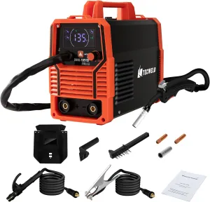 135A MIG Welder 110V 3-in-1 Synergic IGBT Inverter (MIG/Lift TIG/Stick) - Gasless Flux Core, Portable Welding Machine with LED Display