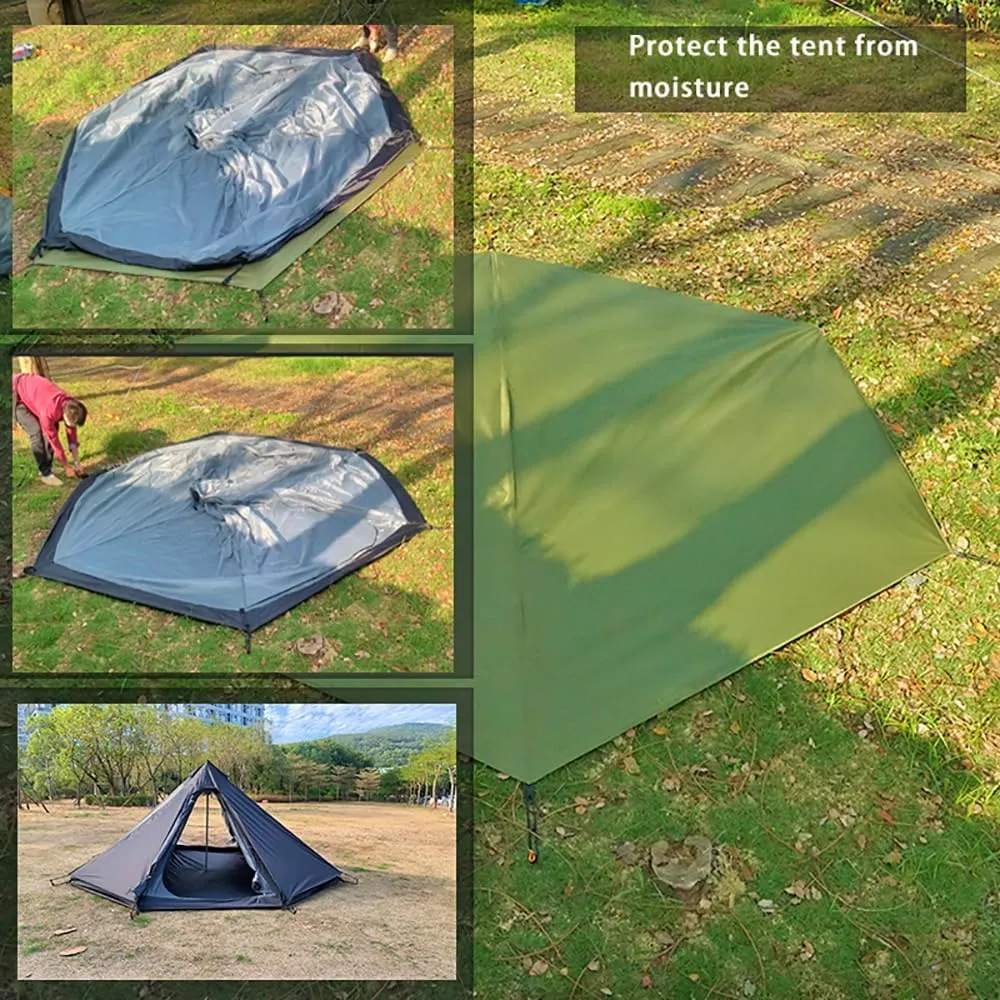 13.5x13.5 ft Tent Footprint Waterproof Camping Tarp Ultralight Mat Under Tent Moisture-Proof Ground Sheet Mat