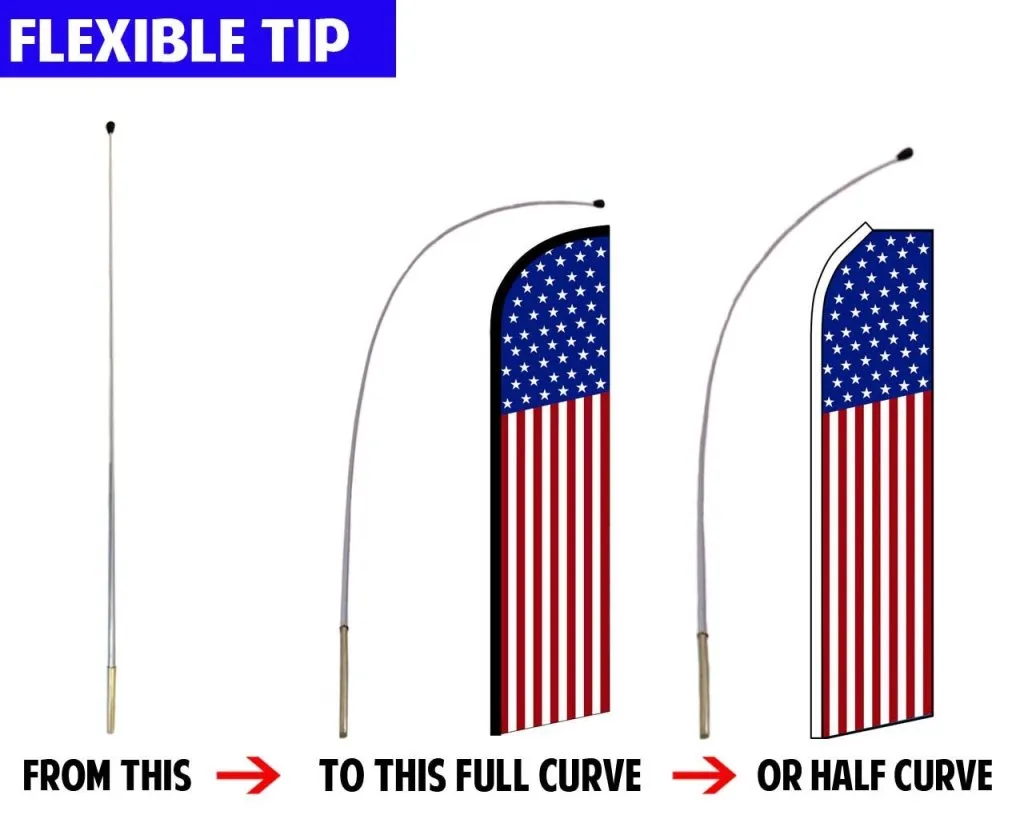 16ft Convertible Advertising Flag Pole