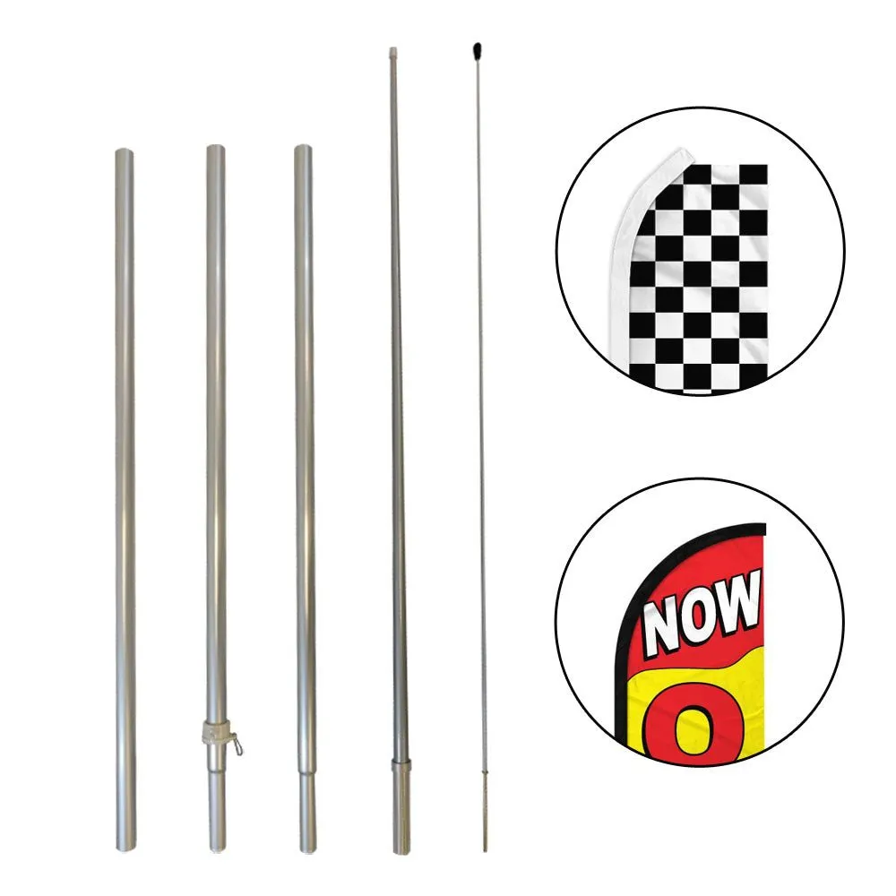 16ft Convertible Advertising Flag Pole