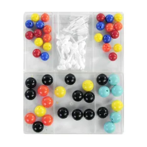 1864 Molecular Model 154-Piece Student Kit – Includes 74 Atoms & 80 Links for Chemistry & Biology Education, STEM Science Experiments, Molecular Structure Kit for Students, Classroom