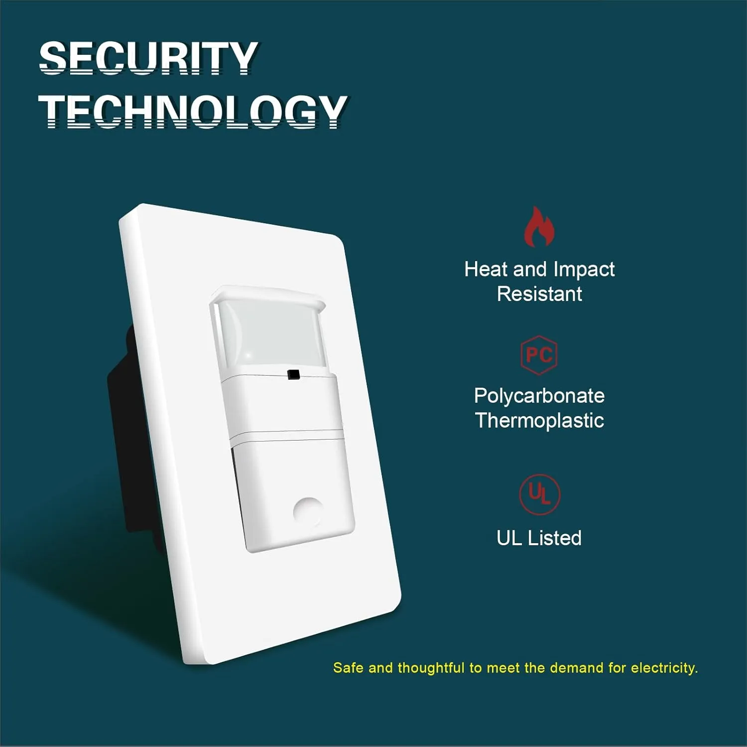 2 Pack Motion Activated Switch, in Wall Occupancy Sensor Switch, Single Pole PIR Infrared Motion Activated Light Switch, Neutral Wire Required, Wall Plate Included, UL Listed