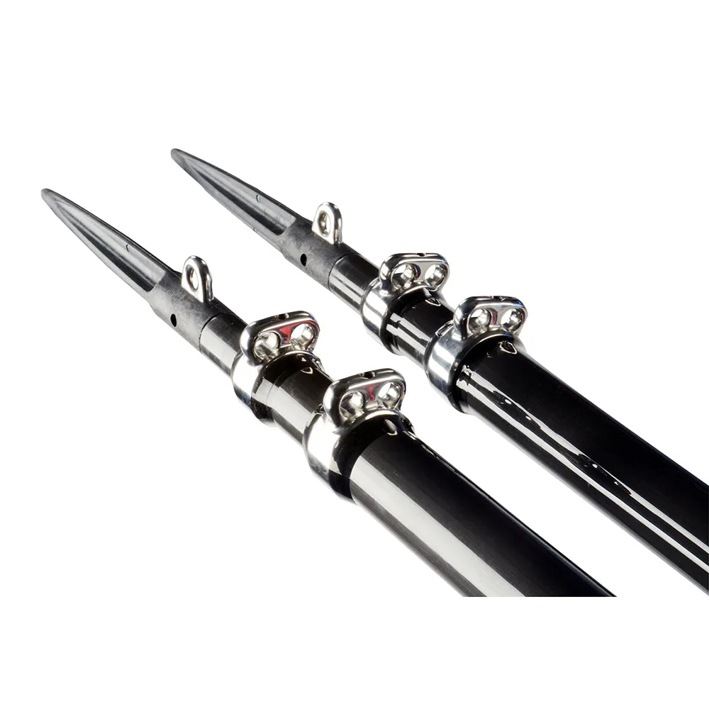 2-Section - Smith Black [56561] Ergonomic Pole Center Rigger - 12 - C.E. Gen3 Seasonal sale
