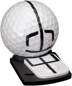 2.0 Kit - Precision Golf Ball Alignment Marker, Durable Metal, Sleek Design for Improved Aim Control and Putting Accuracy - PGA Professional Designed