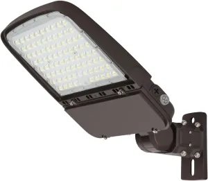 240W LED Parking Lot Light with Photocell, Commercial Outdoor Pole Lights with Slip Fitter & Arm Mount in 1, 36000LM 5000K 100-277V IP65 Dimmable, 240W/200W/150W Power Selectable, ETL
