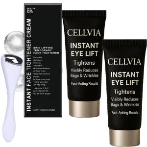 2Pack Cellvia Ultra-Tight Skin Cream, Instant Face Lift Cream, Eye Cream for Puffiness and Bags Under Eyes, Firm and Smooth the Look of Fine Lines