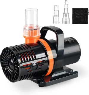 3400GPH Pond pump,Submersible Water Pump,high lift waterfall pump,with barrier bag, used as fountain pump outdoor,for Koi Pond Statuary Aquarium 22FT Max Lift 140W