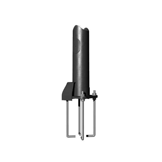 35' Tall, Round Tapered Fiberglass, Anchor Base Light Pole