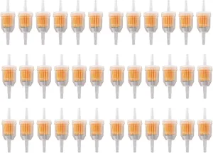 36 Pack Gas Inline Fuel Filter 1/4 x 5/16 Replacement for Briggs Stratton Replacement for John Deere Replacement for Kawasaki