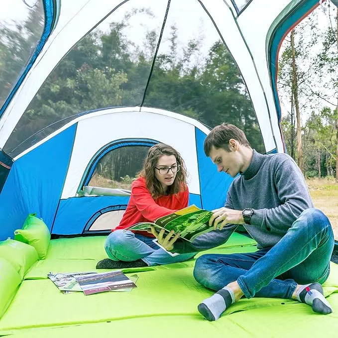 4-6 Person Tent/Instant for Camping Waterproof Family 60 Seconds/Easy Setup Cabin Tent with Top Rainfly, Double Layer, Large Mesh Windows & Mesh Roof,Dome Camping Tent-13.5' x 7'