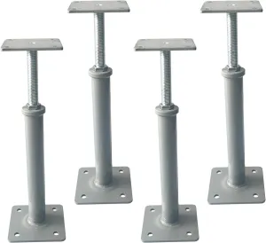 4 PCS Floor Jacks,House Jacks for Leveling,Adjustable Jack Post 11.8" - 16" Height Range,8800 lbs Height Capacity(Each),Screw Pole Jack,Basement Floor Post for Stairs, Porches, Roof Beams