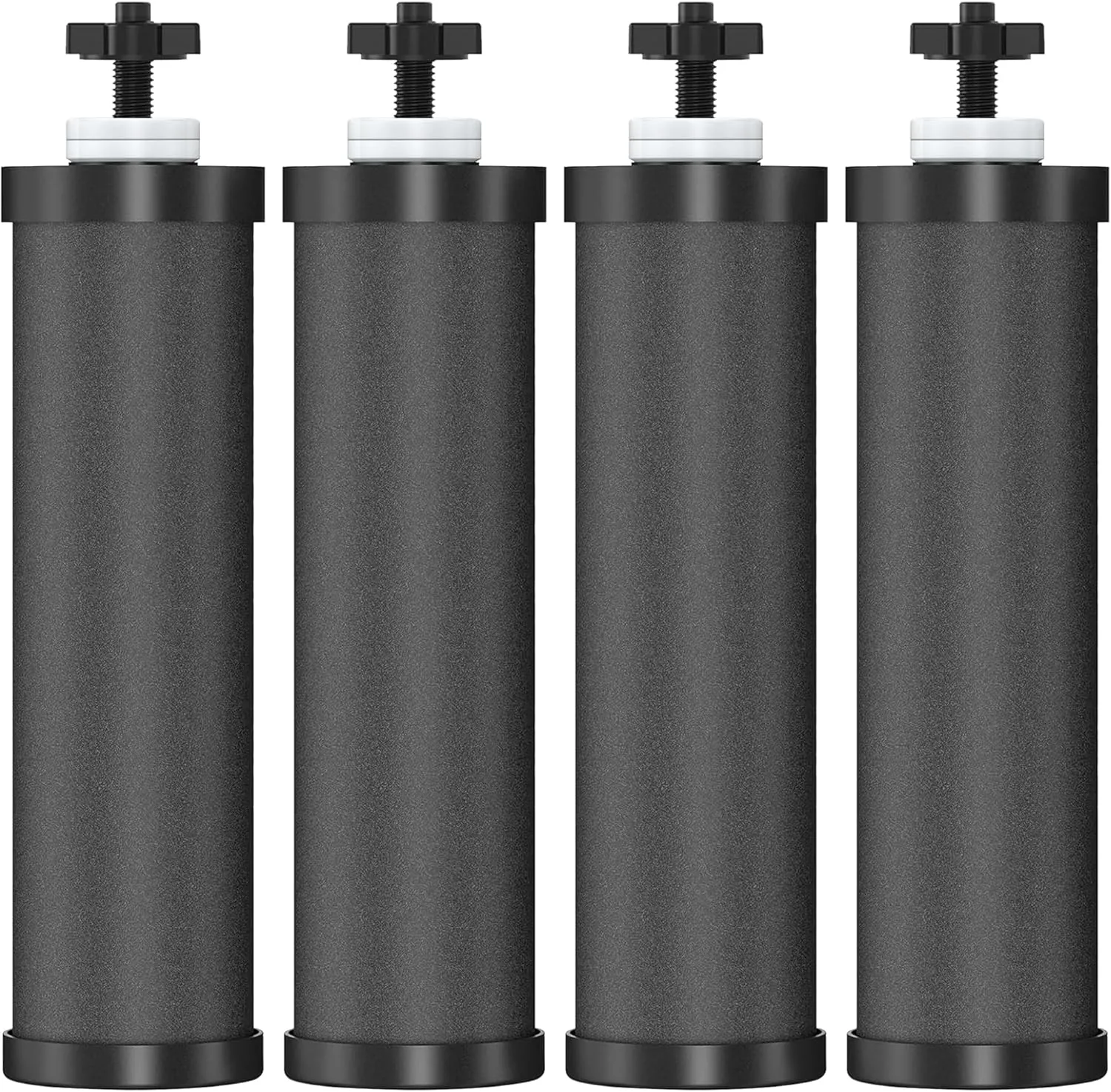 4Pcs Water Filter Replacement for Berkey® BB9-2 Black Activated Carbon Filters, Compatible with Berkey® Gravity Water Filter System,Replacement for BB9-2® Black Water Filters Cartridges