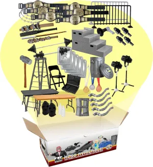 50 Piece Accessory Starter Kit for Wrestling Figures
