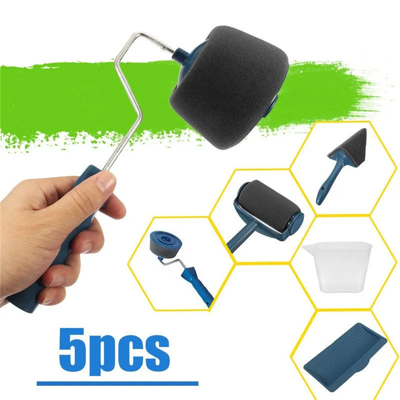 5/6 Pcs Multifunctional Paint Roller Brush Design Wall Painting Tool Set