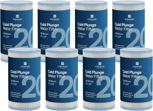 5" x 2.5" Cold Plunge Water Filter 20 Micron (8-Pack) Water Chiller Filter Replacement