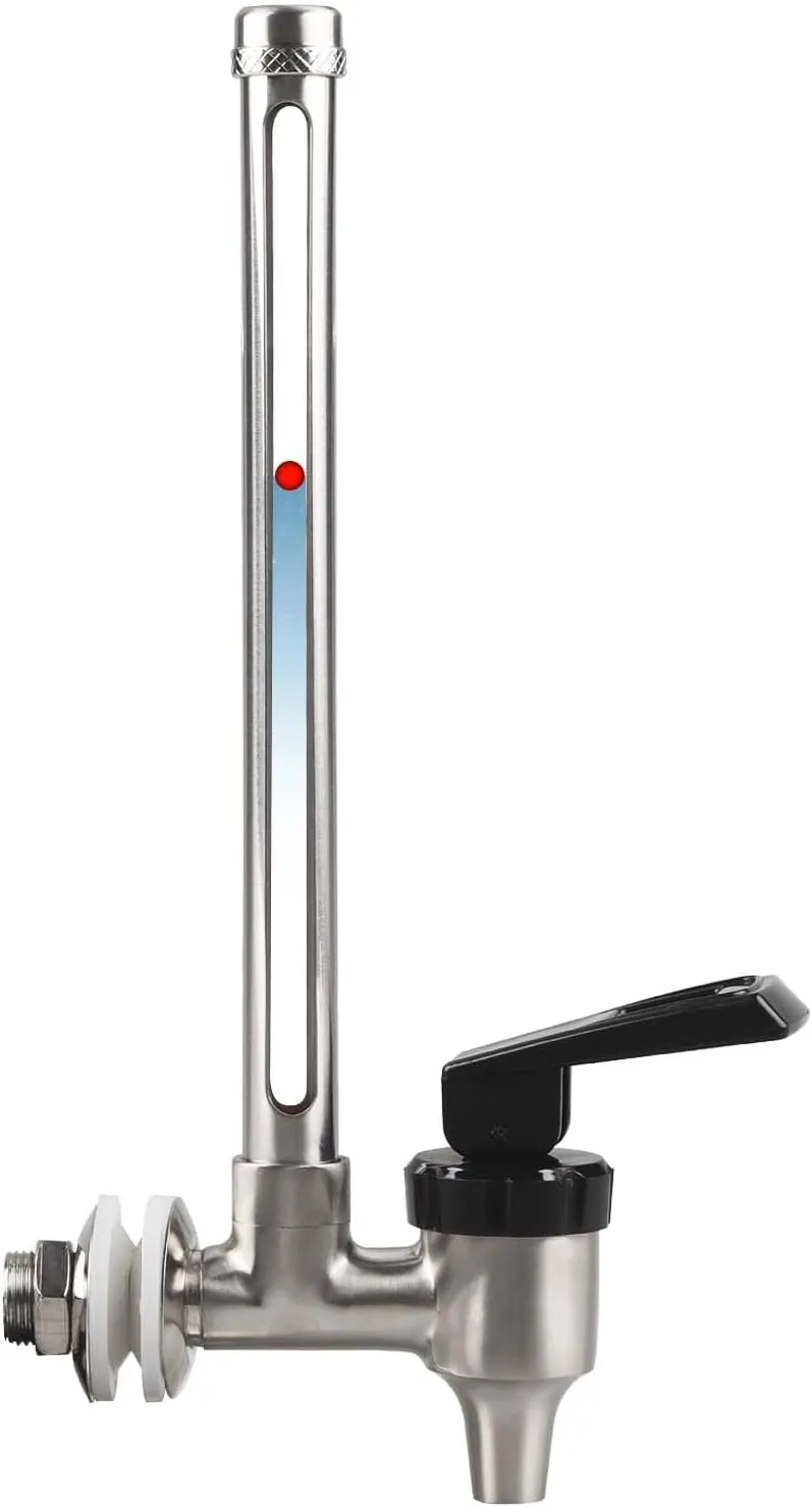 7-inch Stainless Steel Sight Glass with Clear View Water Level for Travel Berkey and Big Berkey Gravity Fed Water Filter Systems and Other Gravity Filter Tank