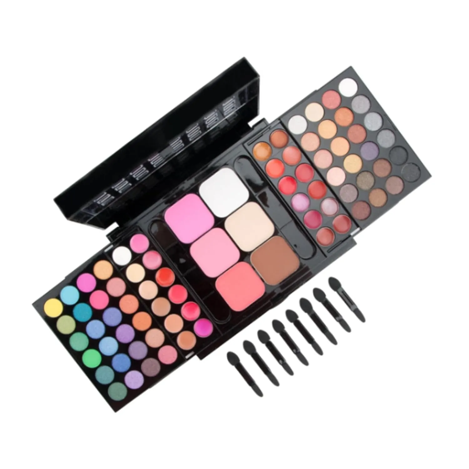 78 Matte Makeup Kit Face Powder Eyeshadow Gloss 78 Bright Colors Cosmetics Kit for Wedding