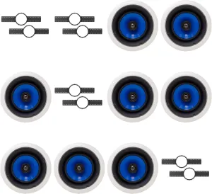 8 Legrand HT5650 5000 Series 6.5" in-Ceiling Speaker (Sold Individually)   Install KIT (PRE Construction Bracket)