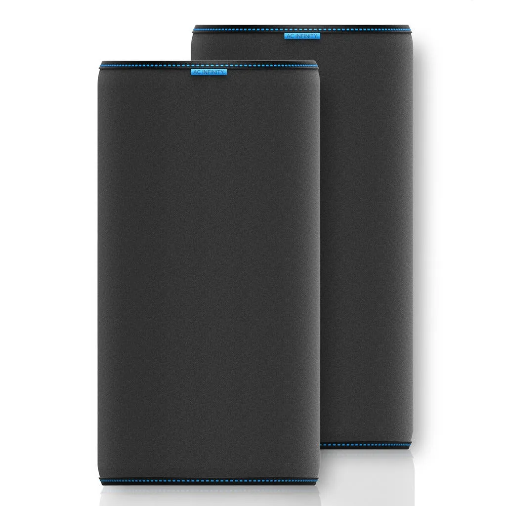 AC Infinity Pre-Filter Cloth for Inline Carbon Filter, 8-Inch, 2-Pack