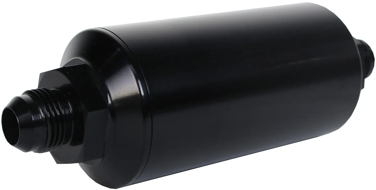 Aeromotive - In-Line Fuel Filter Black 40 Micron S/S Element With -8AN Male Ends - ARO12378