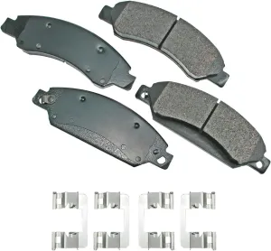 Akebono ACT1092 Proact Ultra Premium Ceramic Disc Brake Pad kit, GREY