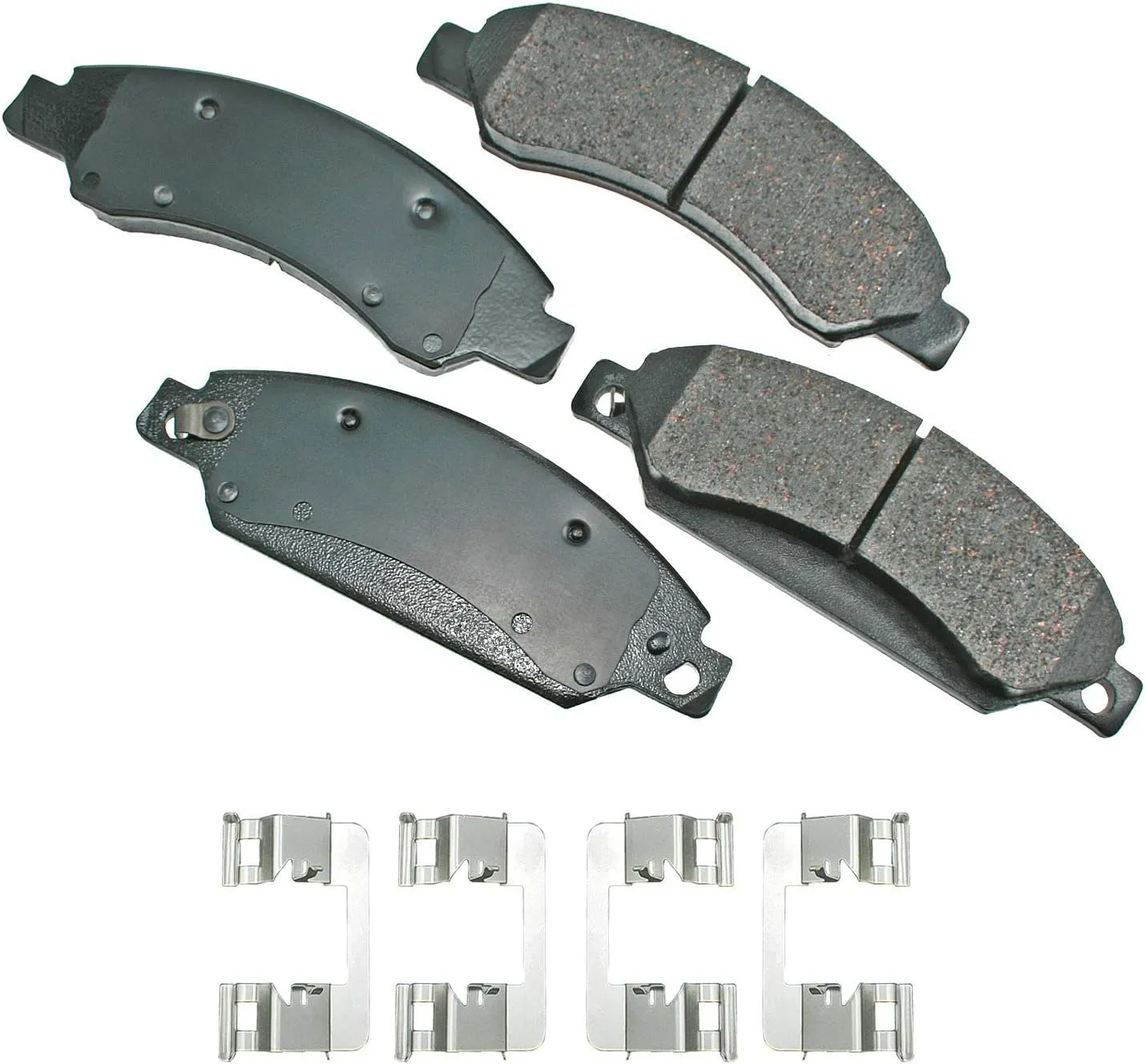 Akebono ACT1092 Proact Ultra Premium Ceramic Disc Brake Pad kit, GREY