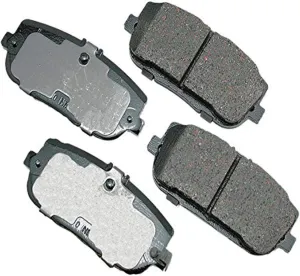 Akebono ACT1180 Proact Ultra Premium Ceramic Disc Brake Pad kit , GREY