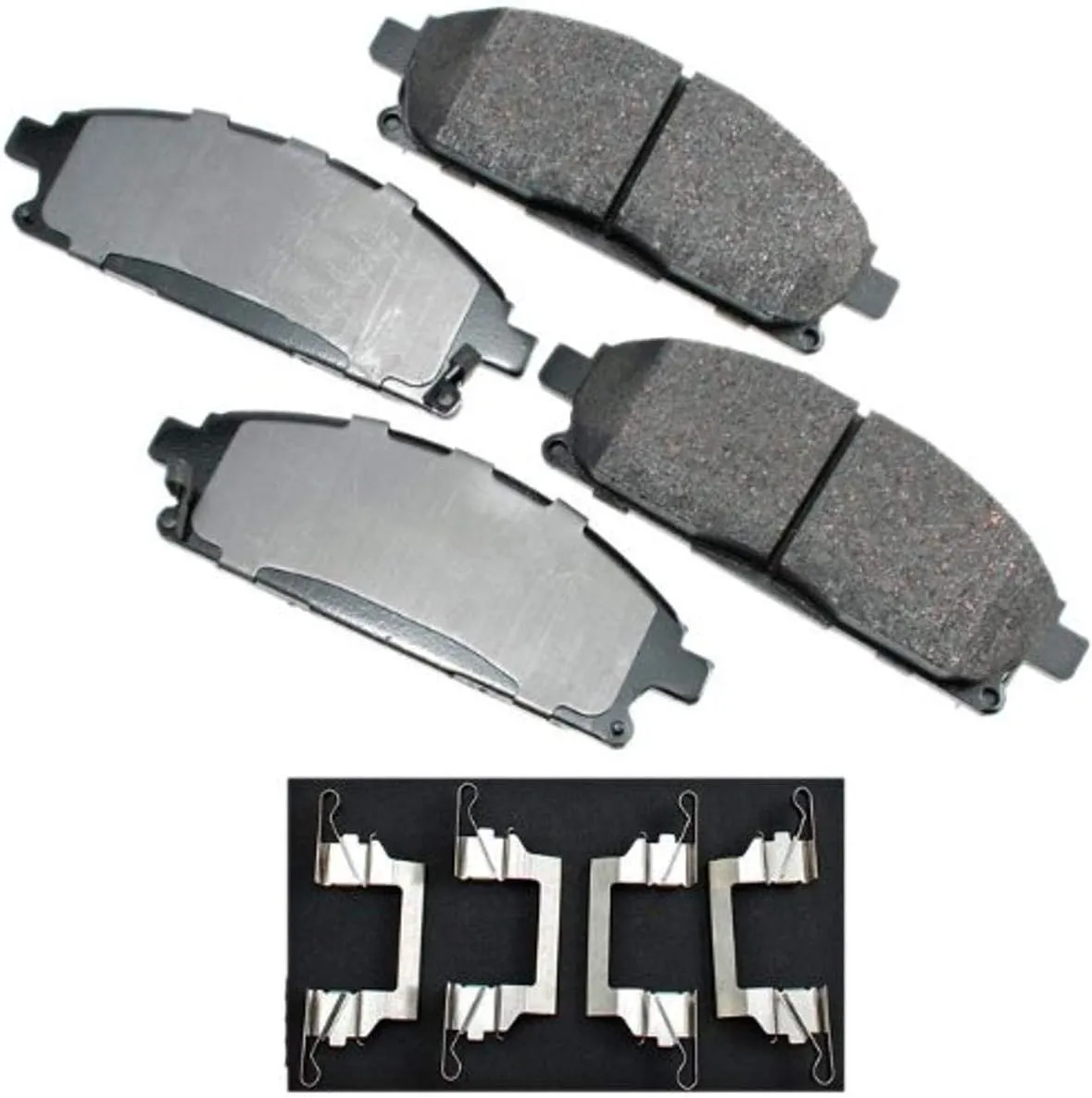 Akebono-ACT691 Ultra Premium Front Brake Pads, GREY