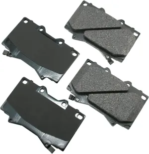 Akebono ACT772 Proact Ultra Premium Ceramic Disc Brake Pad kit , GREY