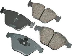 Akebono EUR918A Euro Ultra Premium Ceramic Disc Brake Pad Kit, GREY