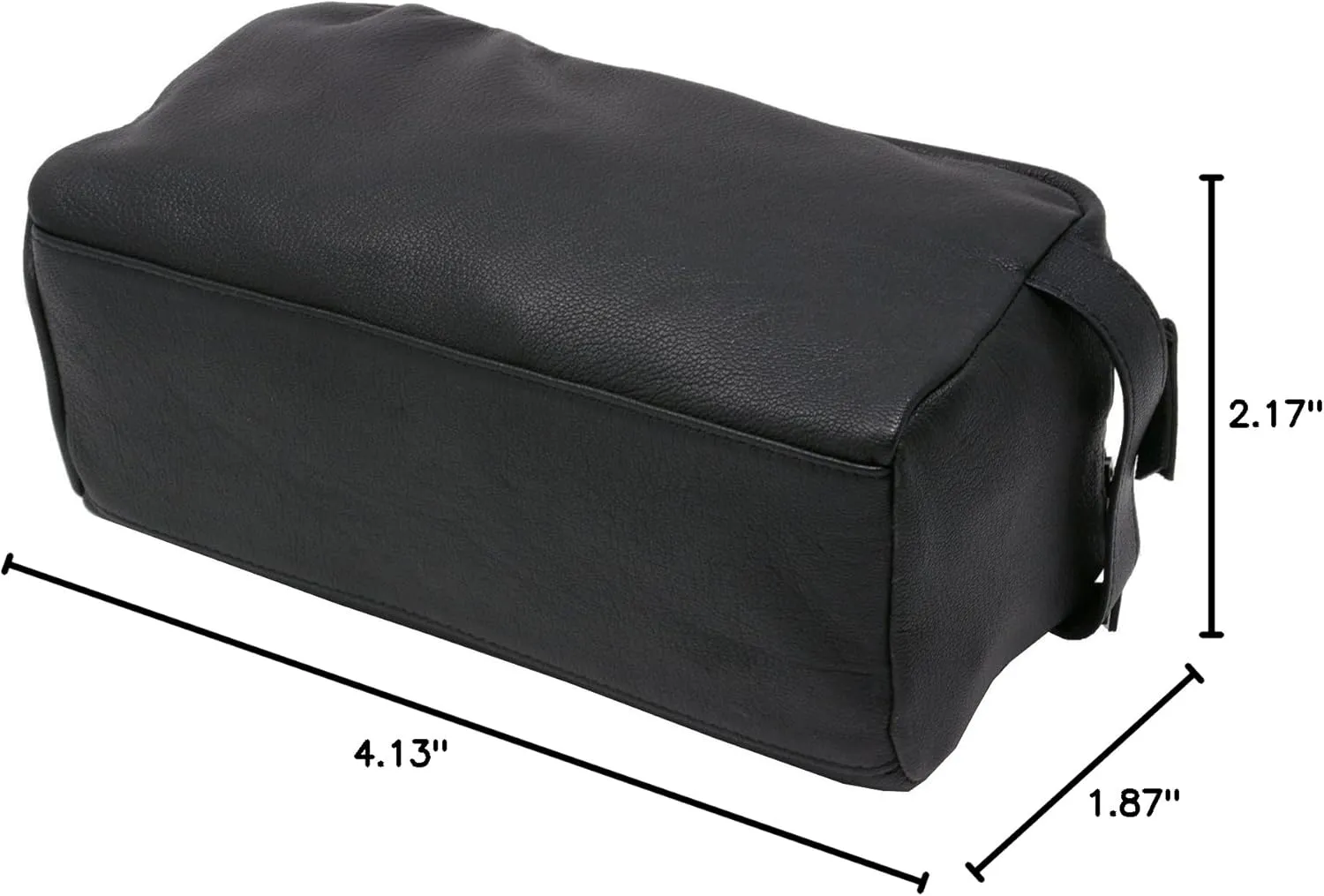 Alpine Swiss Sedona Toiletry Bag Genuine Leather Shaving Kit Dopp Kit Travel Case