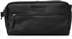 Alpine Swiss Sedona Toiletry Bag Genuine Leather Shaving Kit Dopp Kit Travel Case