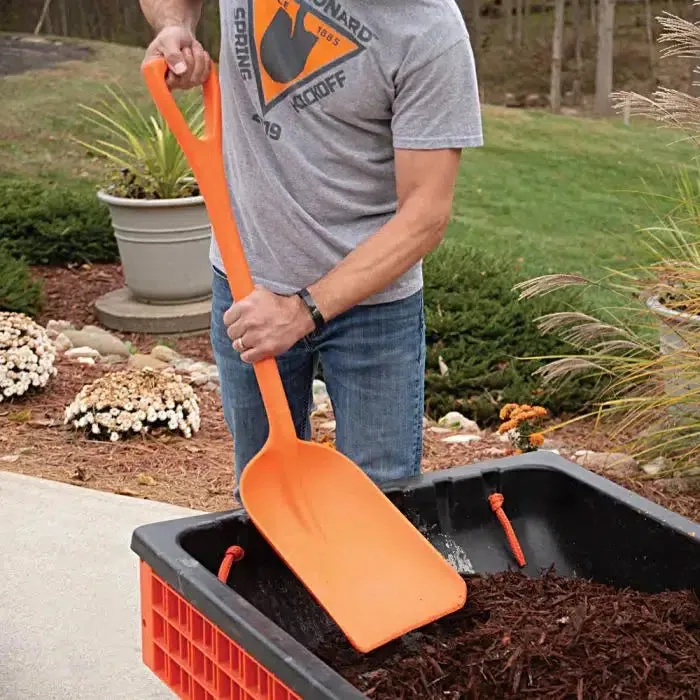 A.M Leonard ~ 10-Inch Poly Scoop Shovel with D-Grip Handle