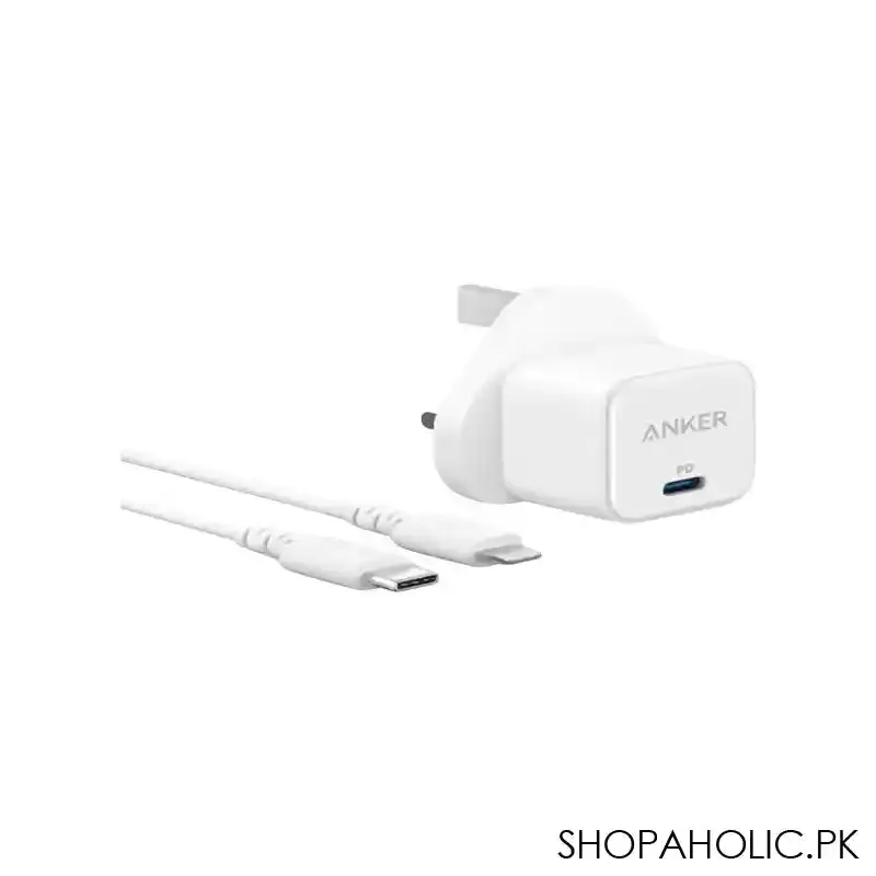 Anker Compact Charger Kit For iPhone, Power Port 20W, Cube White, B2149K21