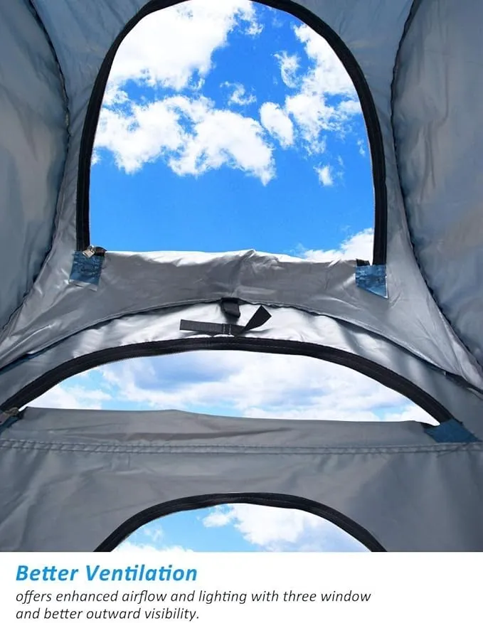 anngrowy Pop Up Privacy Tent Shower Tent Portable Outdoor Camping Bathroom Toilet Tent Changing Dressing Room Privacy Shelters Room for Hiking and Beach Sun Shelter Picnic Fishing– UPF40  Waterproof