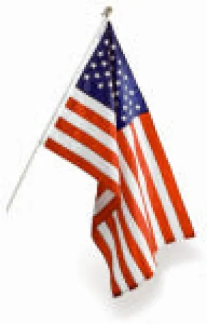 ANNIN FLAGMAKERS Spinning Pole Estate Flag Set, 3 x 5-Ft., 2-Pc.