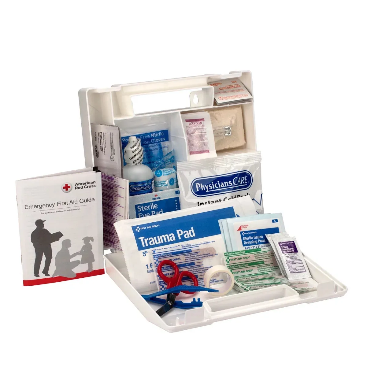 ANSI-Compliant First Aid Kit | 107-Piece Professional Medical Supply Kit | Certified Workplace Emergency Kit
