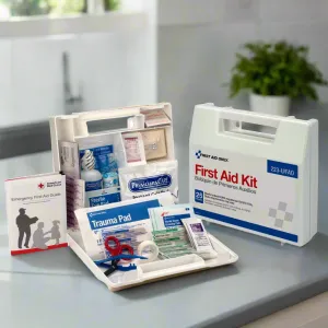 ANSI-Compliant First Aid Kit | 107-Piece Professional Medical Supply Kit | Certified Workplace Emergency Kit