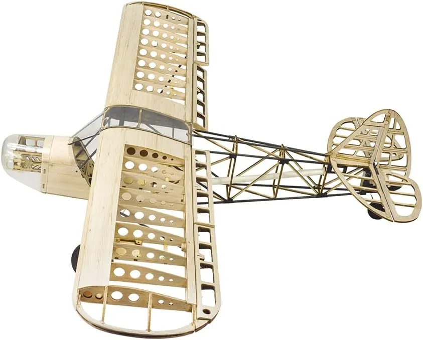 Balsa Wood RC Airplane Kits Savage Bobber Model 1000mm (39.4") Wingspan DIY RC Plane Kit Fixed-Wing for Adults (KIT Motor ESC Servo Prop Flim Pack)